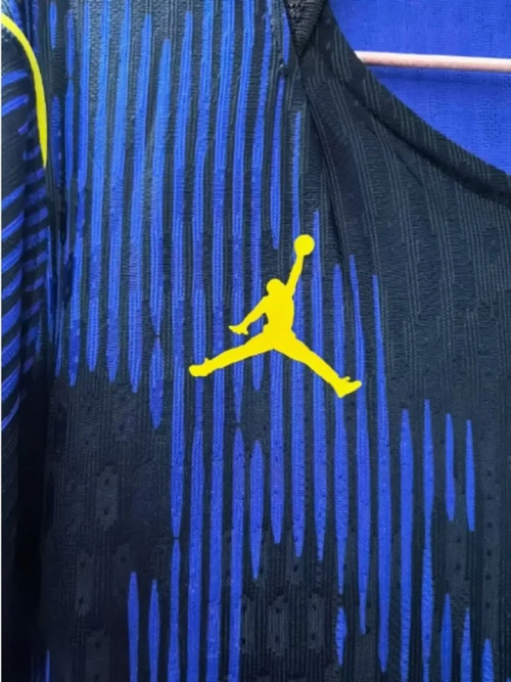 Jordan Brazil #10 Soccer Jersey in Navy, Teal & Yellow